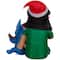 4ft. Airblown® Inflatable Christmas Lilo & Stitch in Santa Hats